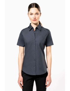 K-KA532-LADIES' SHORT-SLEEVED COTTON/ELASTANE SHIRT 2